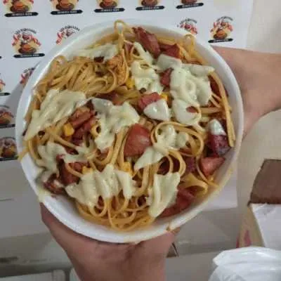 2 Macarrão na Chapa P + Refrigerante de 1L